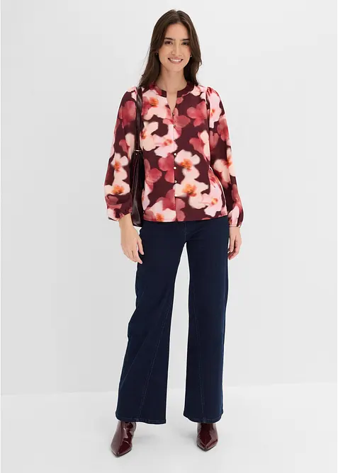 Blouse en cr&ecirc;pe textur&eacute;, bonprix