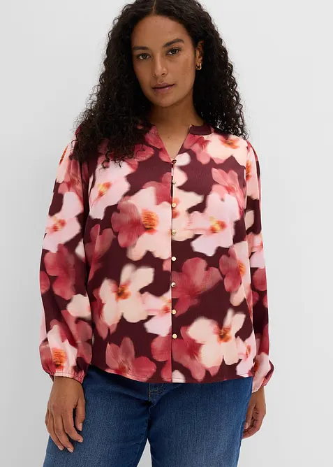 Blouse en cr&ecirc;pe textur&eacute;, bonprix