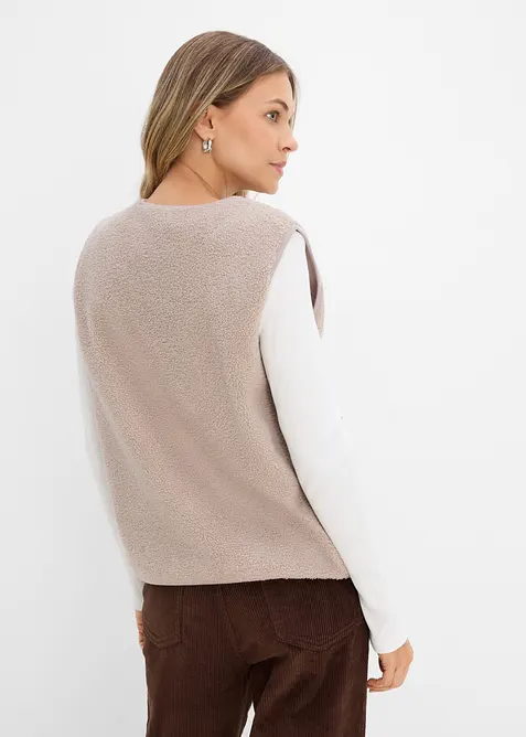 Gilet sans manches en sherpa, bonprix