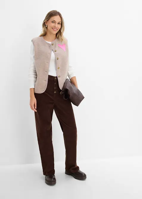 Gilet sans manches en sherpa, bonprix