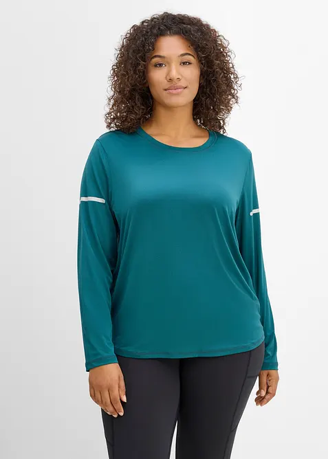 Lot de 2 T-shirts de sport &agrave; d&eacute;tails r&eacute;fl&eacute;chissants, s&eacute;chage rapide, bonprix