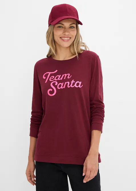 T-shirt manches longues 100% coton, bonprix