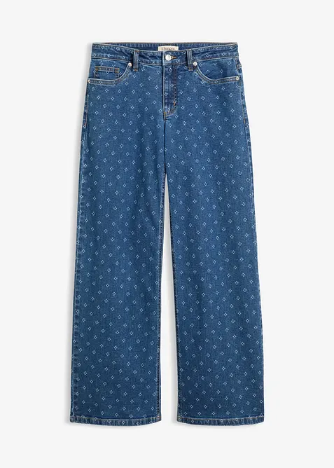 Jean Wide Leg, taille mi-haute, bonprix