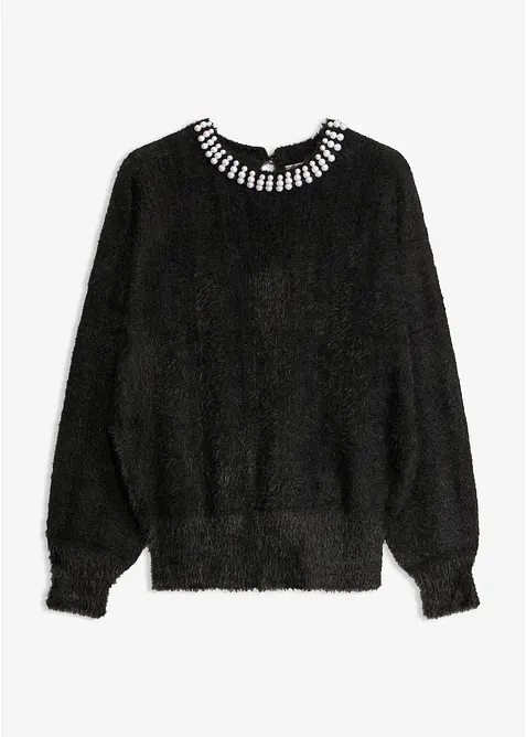 Pull avec perles, bonprix