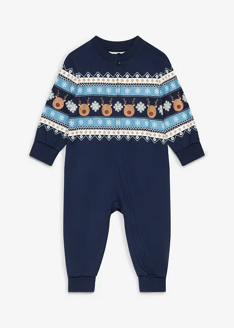 Combinaison de No&euml;l en coton gratt&eacute; doux, bonprix