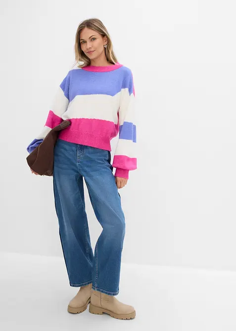 Pull ample en fine maille, bonprix