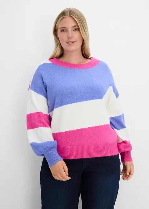 Weiter Feinstrickpullover, bonprix