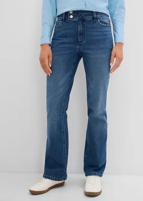 Jean bootcut, taille haute, bonprix