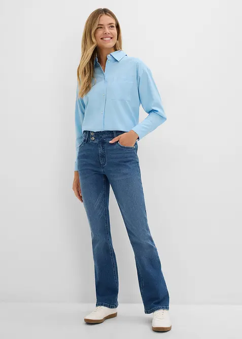 Jean bootcut, taille haute, bonprix