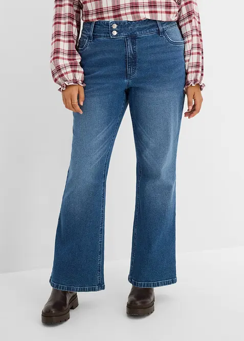 Jean bootcut, taille haute, bonprix