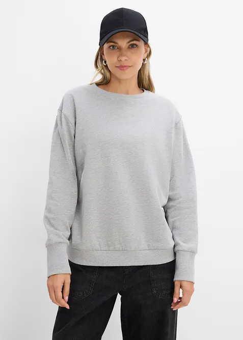 Sweat oversize et doux, coton majoritaire, bonprix