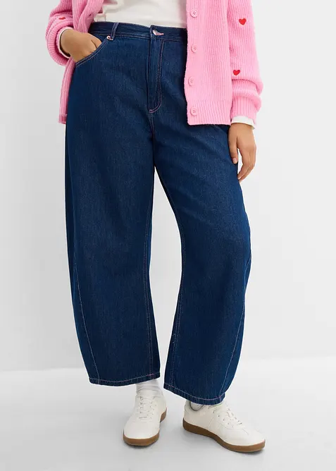 Barrel-Jeans High Waist, bonprix