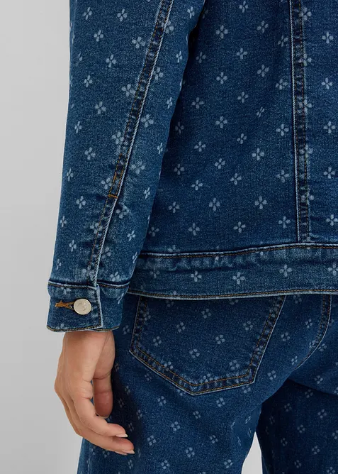 Veste en jean doubl&eacute;e sherpa, bonprix