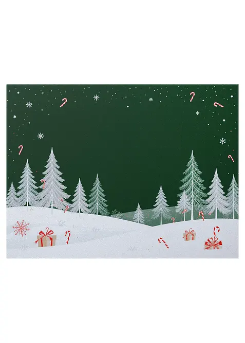 Paillasson lavable motif hivernal, bonprix