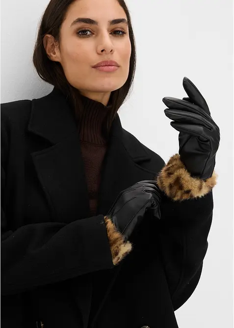 Gants style l&eacute;opard, bonprix