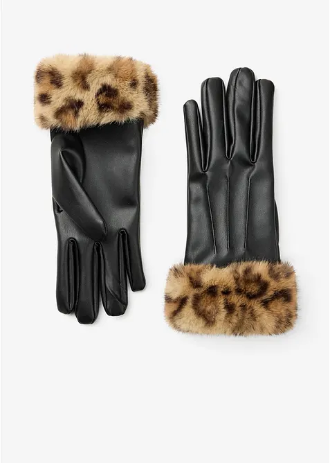 Gants style l&eacute;opard, bonprix