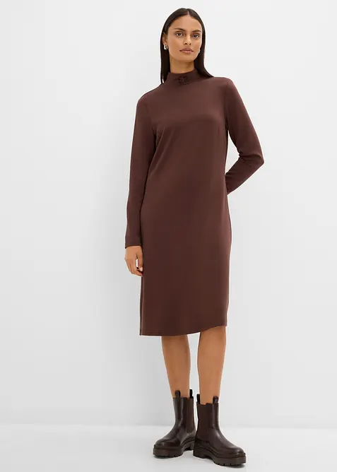 Knielanges Minikleid mit Turtleneck, bonprix