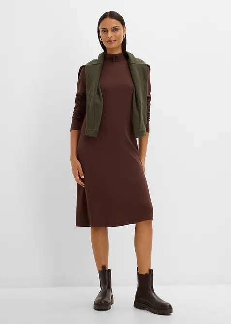 Knielanges Minikleid mit Turtleneck, bonprix
