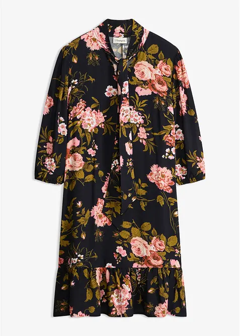 Kleid mit Schluppenkragen, bonprix
