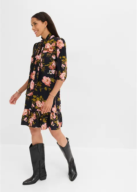 Kleid mit Schluppenkragen, bonprix