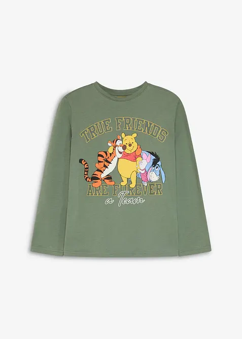 T-shirt manches longues Winnie l&rsquo;ourson 100% coton, Winnie The Pooh