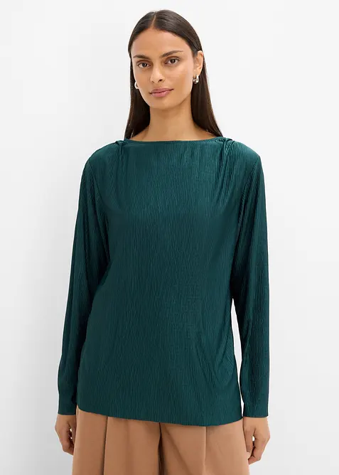 Langarmshirt mit Struktureffekt, bonprix