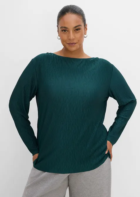Langarmshirt mit Struktureffekt, bonprix