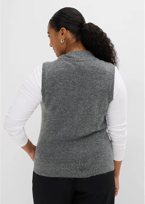Pull sans manches avec &eacute;charpe, bonprix