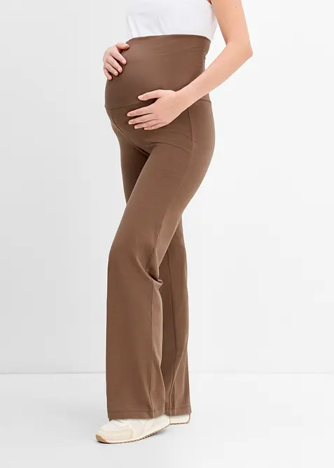 Pantalon jersey de grossesse 2en1 avec ceinture rabattable, bonprix