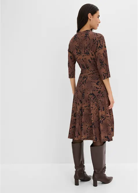 Robe en jersey avec lien &agrave; nouer, bonprix