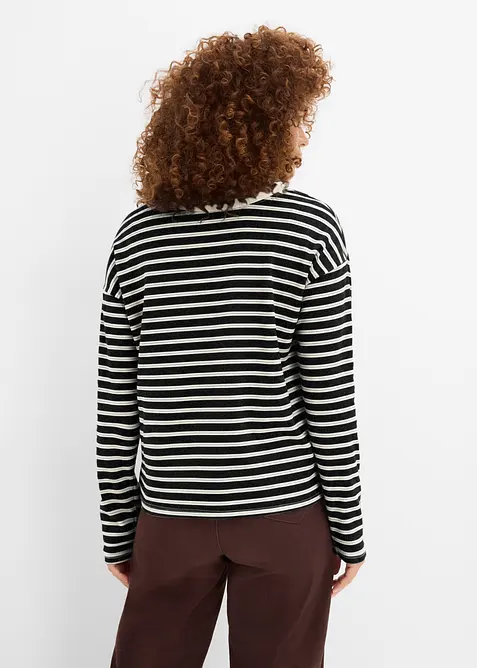 Langarmshirt aus schwerer&nbsp;Baumwolle, bonprix