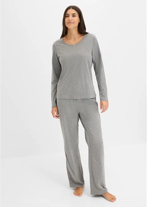 Pyjama aus reiner Baumwolle (2er Pack), bonprix