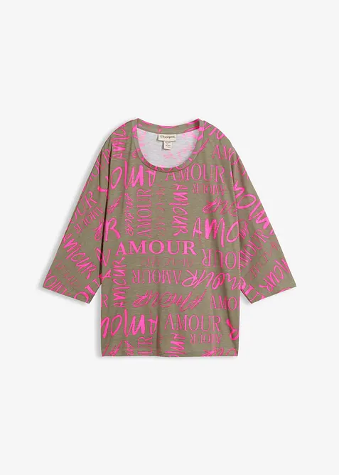 Oversize-Shirt aus Baumwoll-Viskose-Mix, bonprix