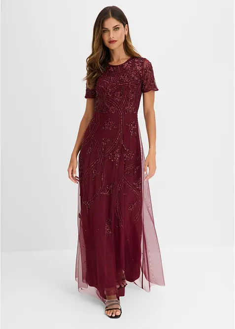 Robe de soir&eacute;e avec broderies de sequins, bonprix