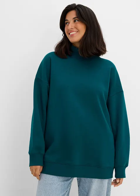 Sweat-shirt &agrave; col roul&eacute;, bonprix