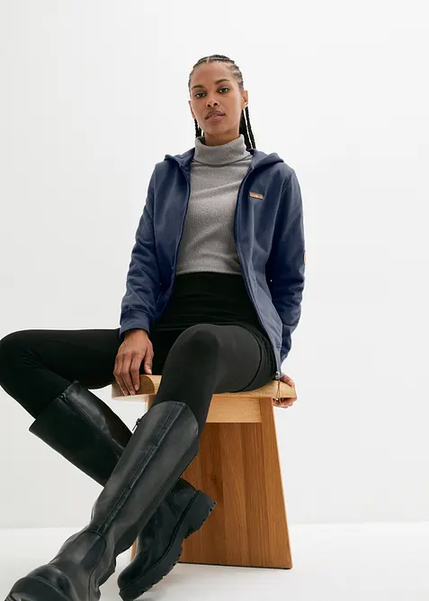 Sweat zipp&eacute; &agrave; capuche, 100% coton, bonprix