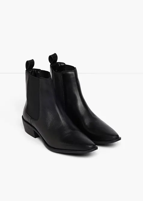 Bottines en cuir, bonprix