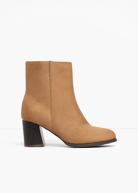 Bottines &agrave; talon carr&eacute;, bonprix