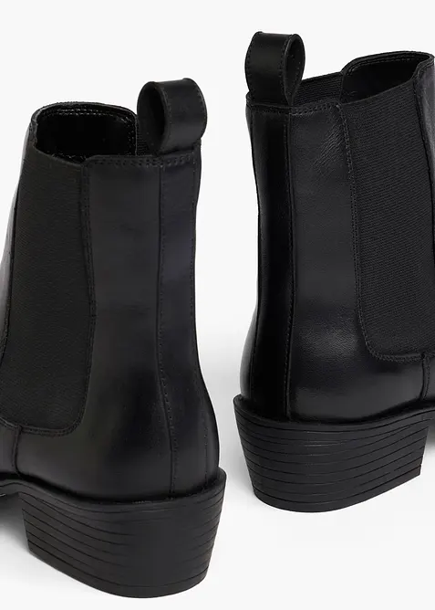 Bottines en cuir, bonprix