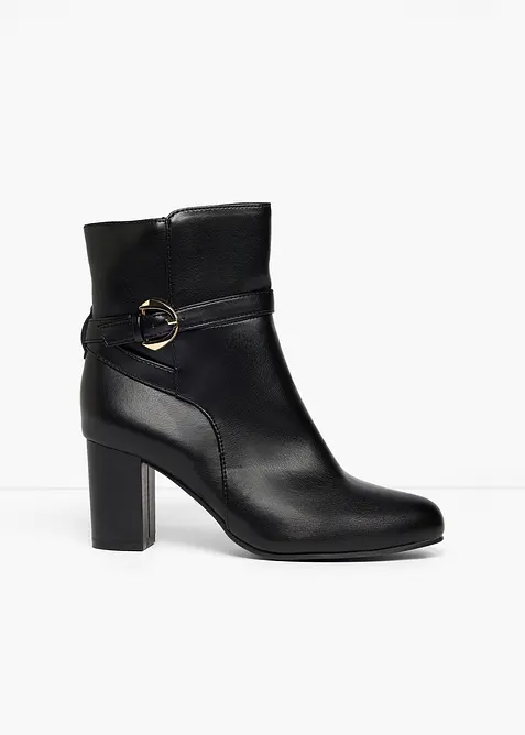 Bottines &agrave; talon bloc, bonprix