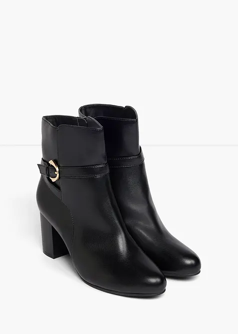 Bottines &agrave; talon bloc, bonprix