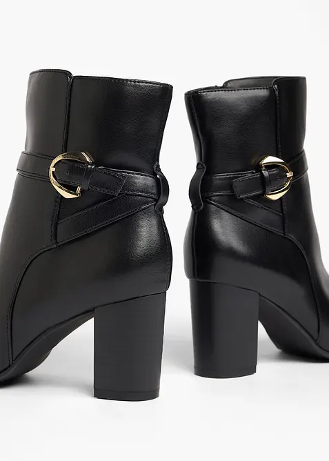 Bottines &agrave; talon bloc, bonprix