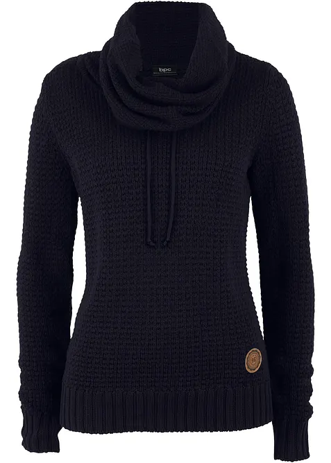 Grobstrick-Pullover aus Baumwoll-Mix, bonprix