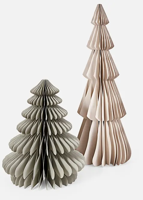 Deko-Objekte Papierb&auml;ume (2-tlg. Set), bonprix