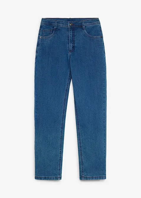 Jean Regular Fit avec doublure chaude en jersey &agrave; carreaux, bonprix