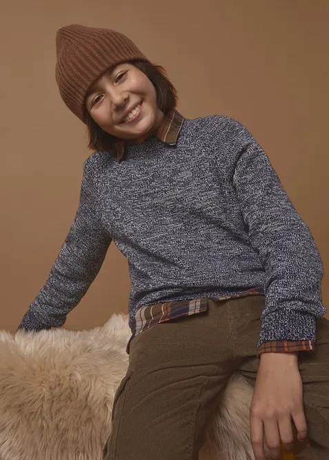Pull en grosse maille chin&eacute;e, bonprix