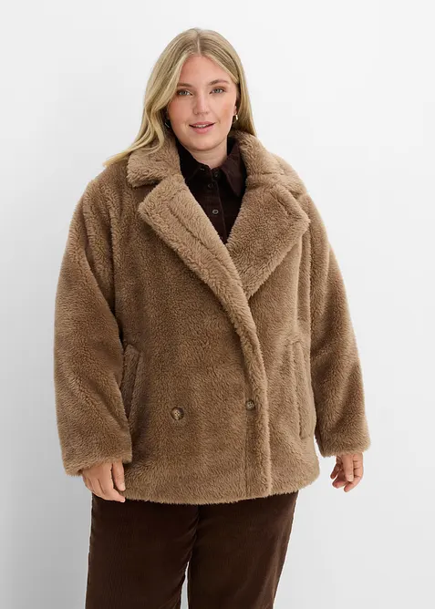 Oversize Teddy-Jacke, bonprix