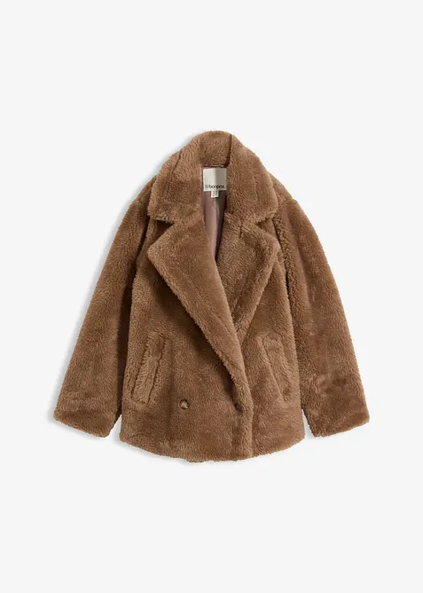 Veste oversize en peluche, bonprix