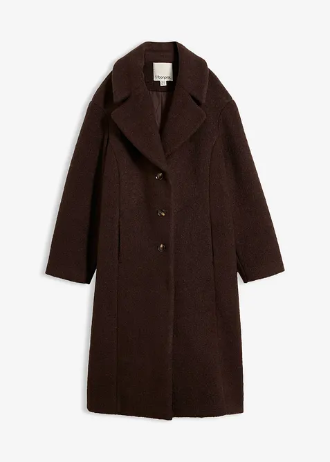 Manteau en maille bouclette, bonprix