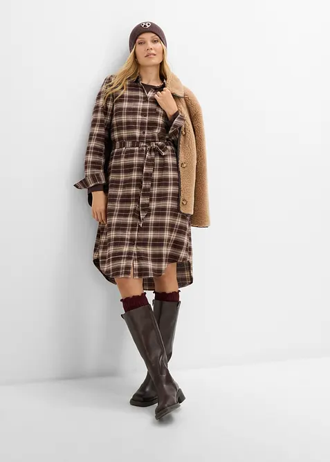 Robe-chemise 100% coton, bonprix